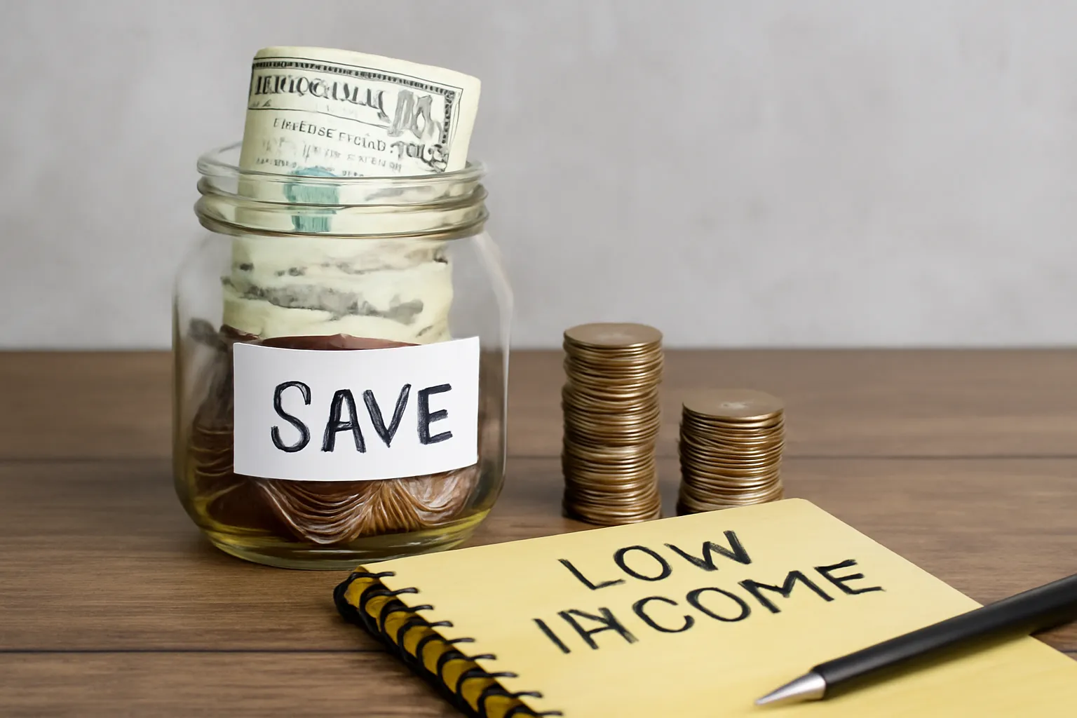 Saving money on a low income